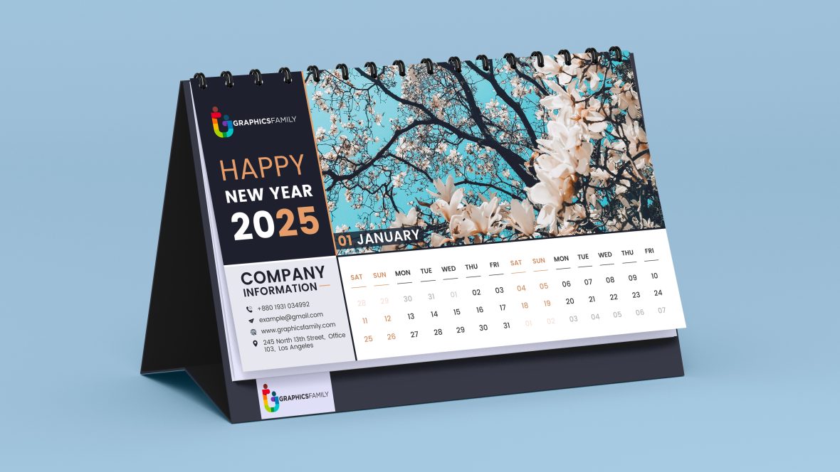 Professional And Unique Calendar Design Template