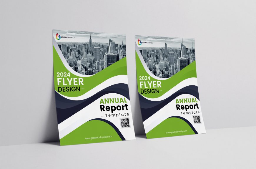 Green Cover Annual Report Template