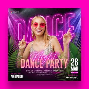 Ladies Night Party Flyer – GraphicsFamily