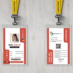 Professional Identification Card Template Design