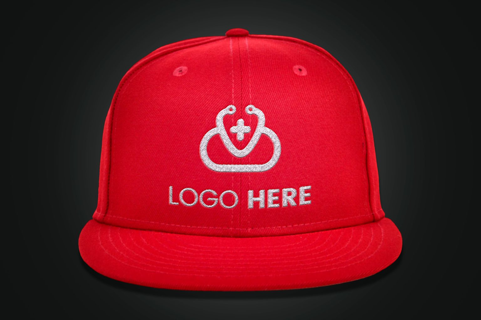 Red Cap Logo Mockup – GraphicsFamily
