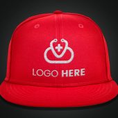 Red Cap Logo Mockup