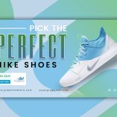 Free Ecommerce Shoes Website Banner Ad Design