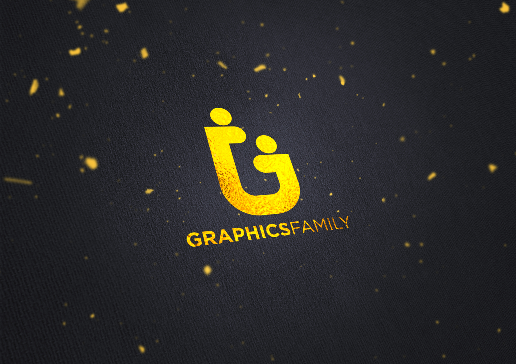 Free Logo Mockup Gold Foil Effect