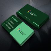 Free Green Business Card Design Template