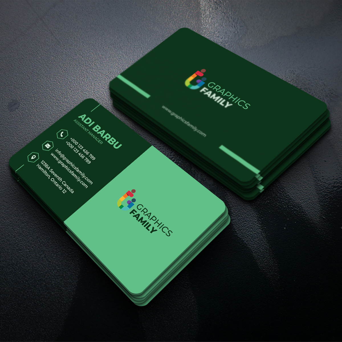 303+ Best Free Business Card Templates GraphicsFamily