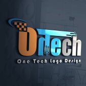 Free and customizable One tech logo template