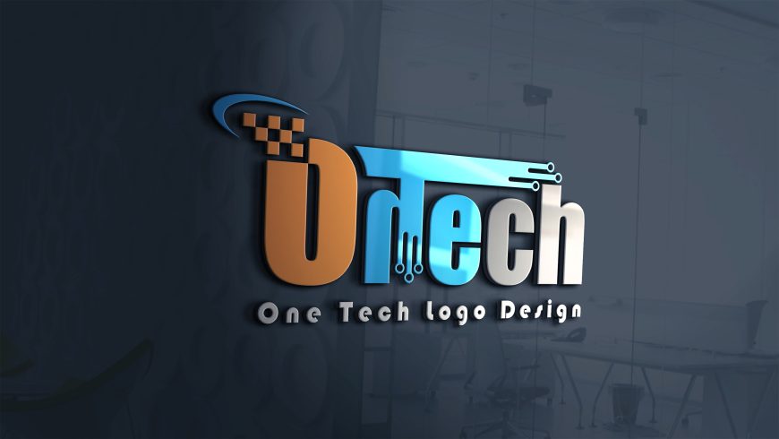 Free and customizable One tech logo template