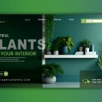 Interior Plants Banner Design Template