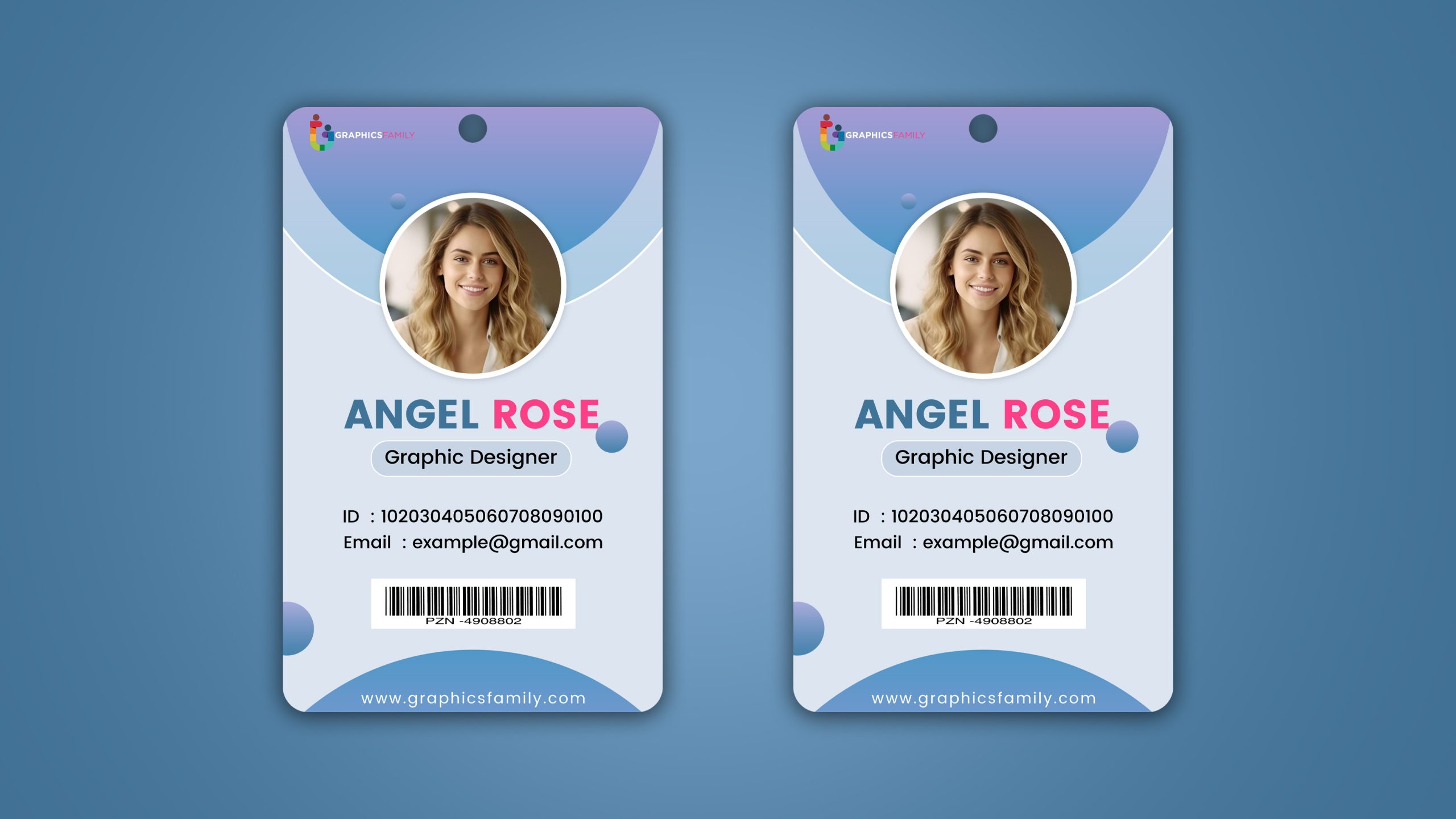 Free Modern and Clean Id Card Design