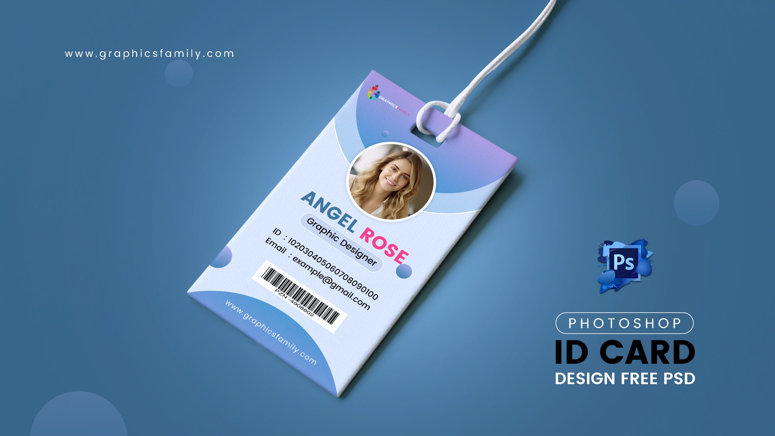 Free Modern and Clean Id Card Design