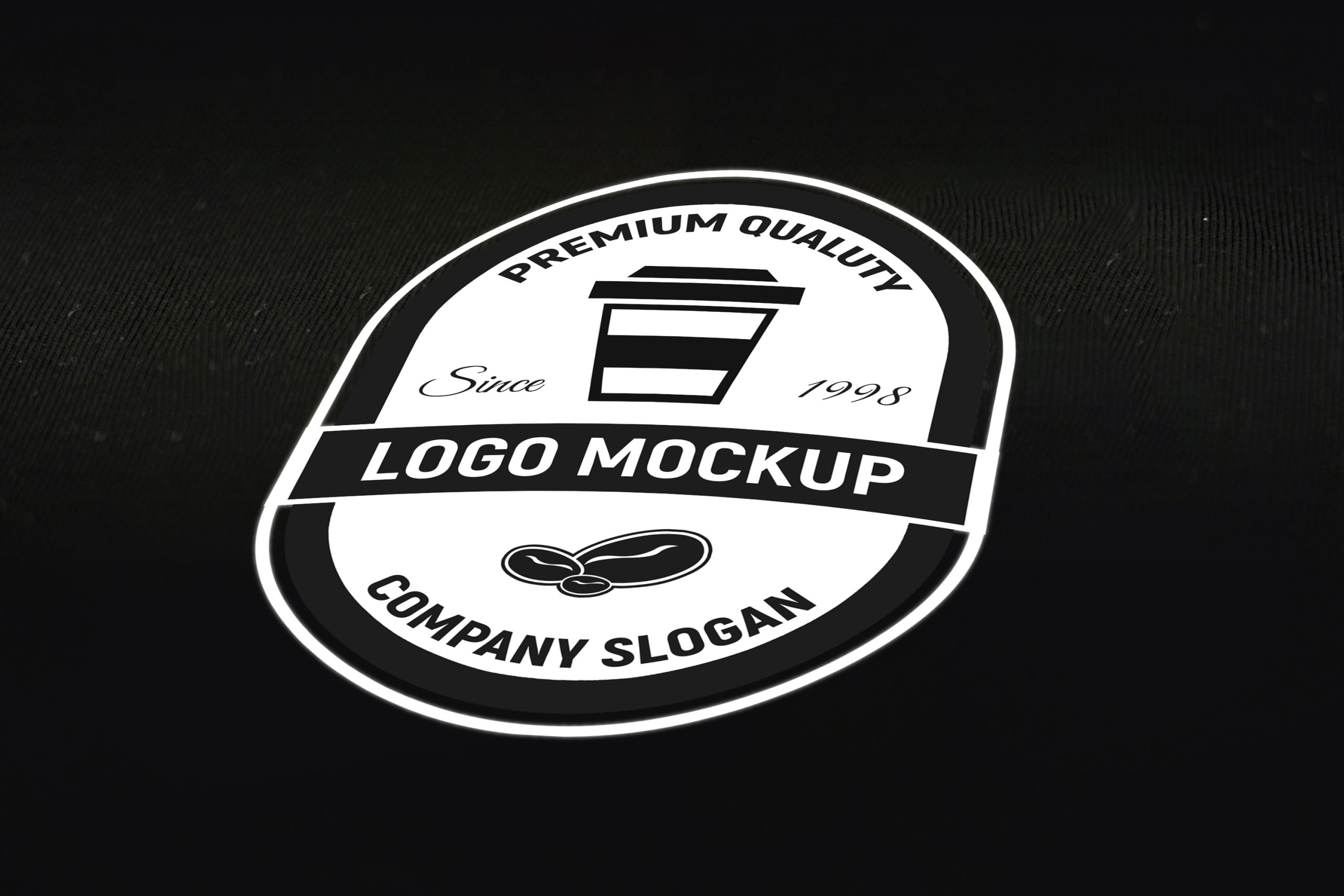 Close Badge Logo Mockup