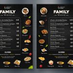 Free Black Restaurant Food Menu Design