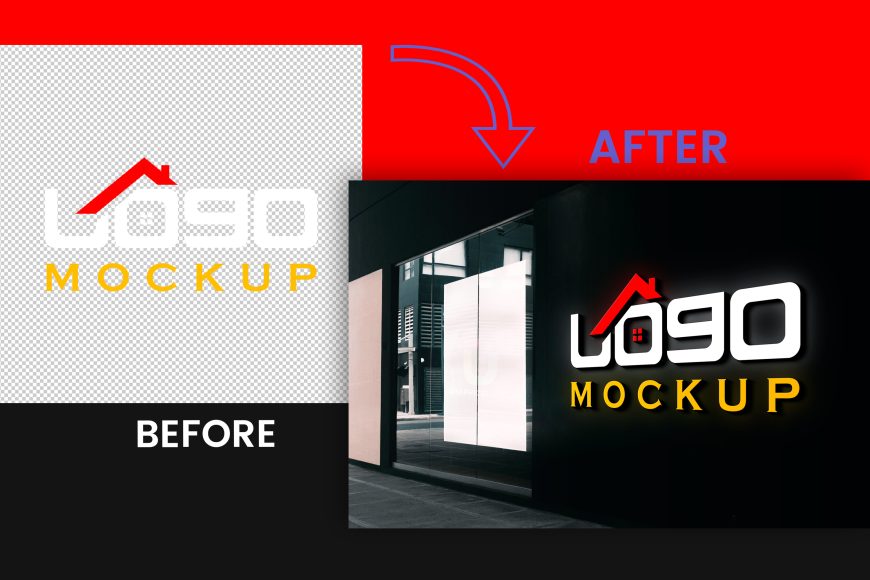 3D Minimalist Logo Mockup