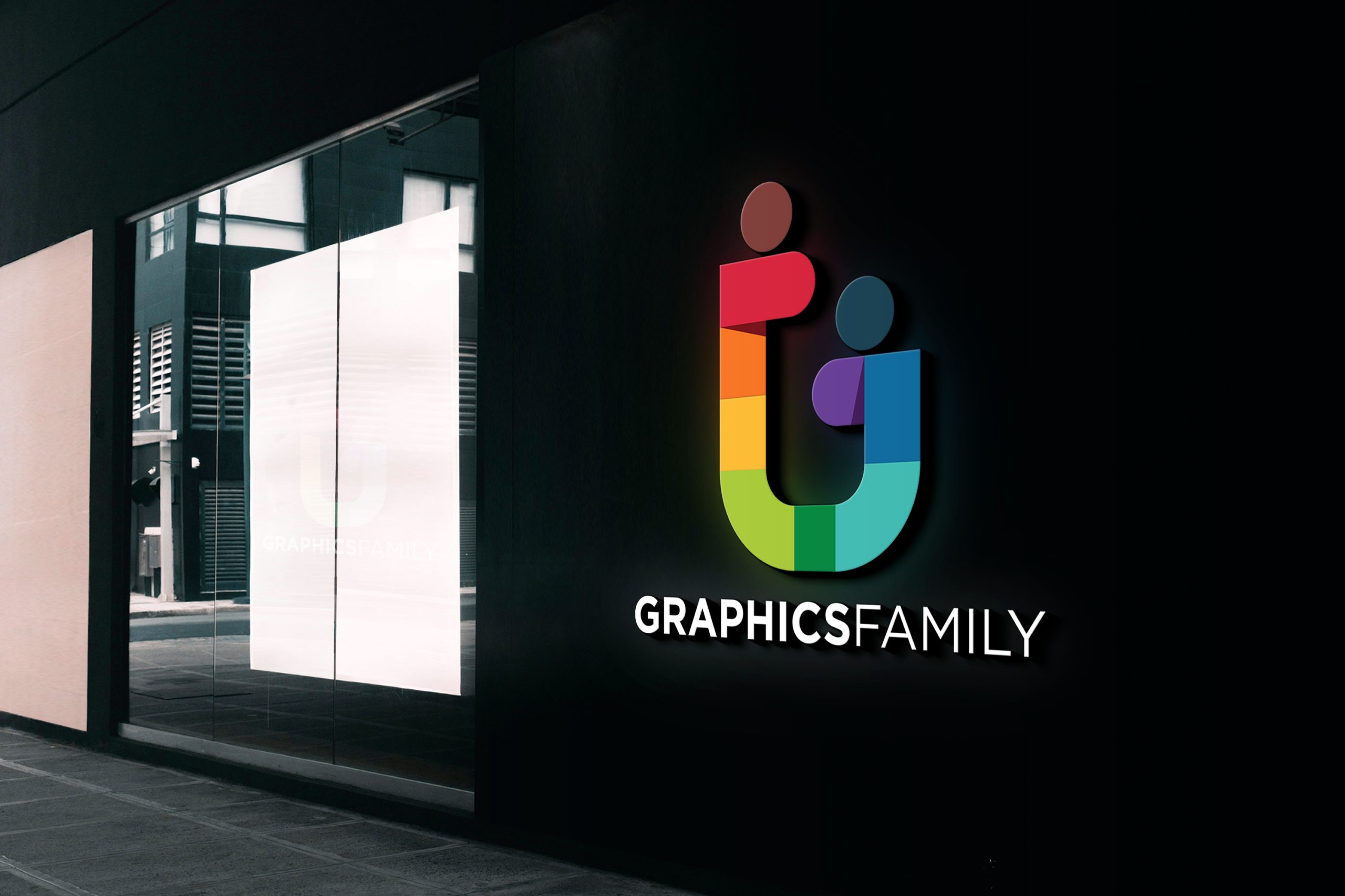 3D Minimalist Logo Mockup