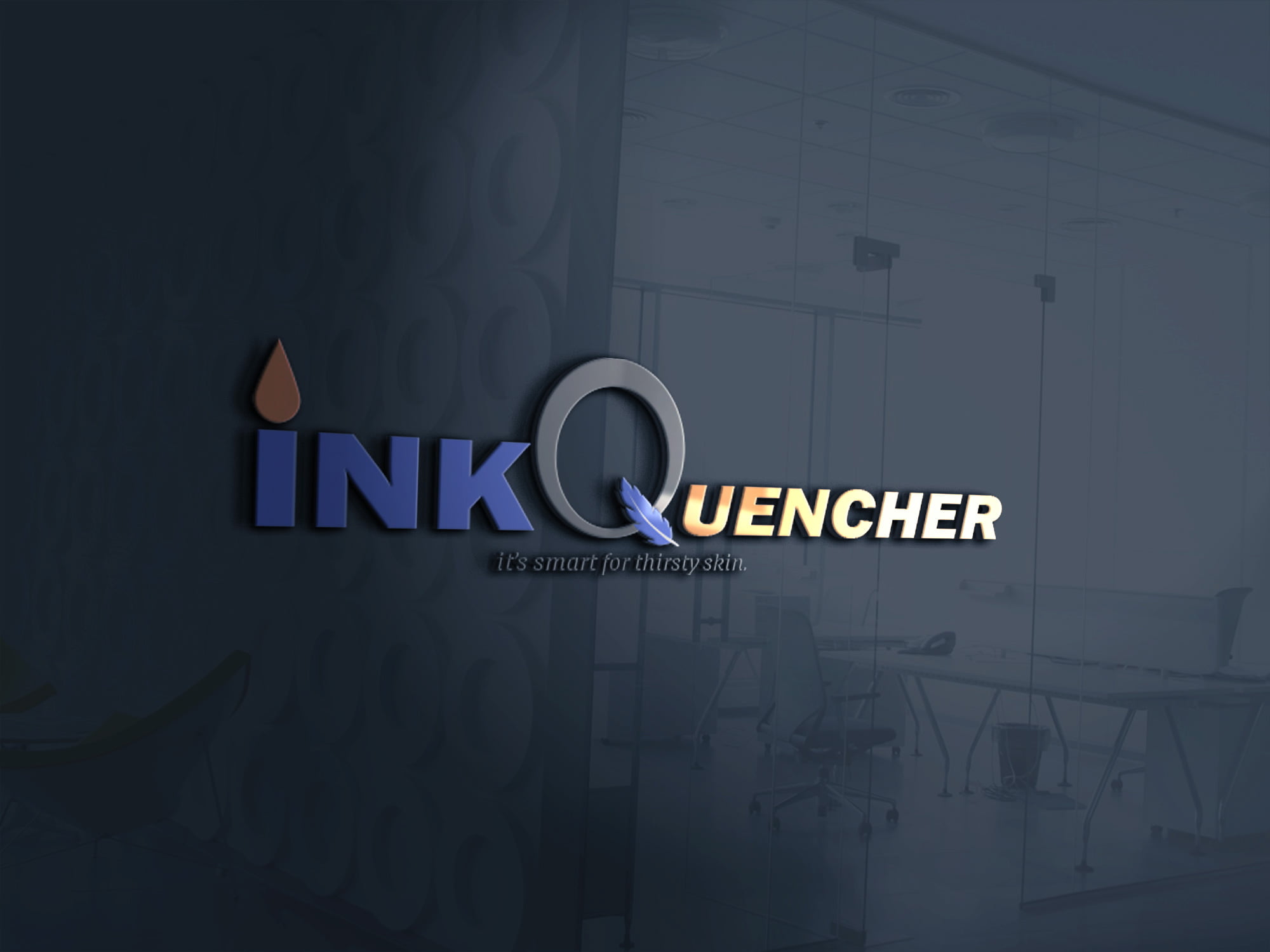 Ink quencher logo design